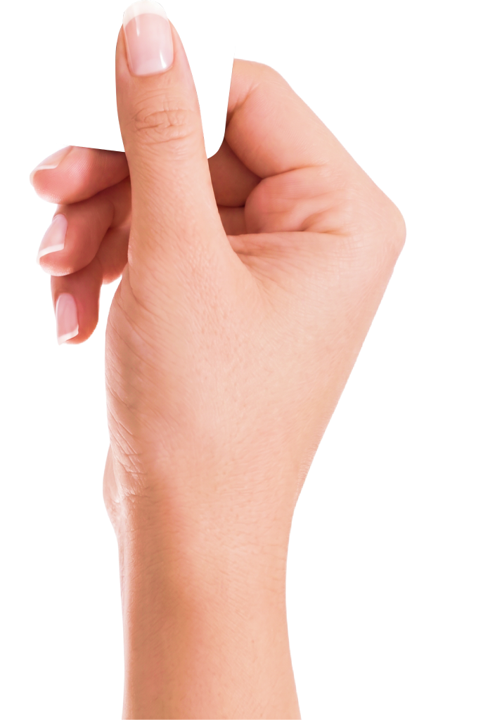 Hand holding card